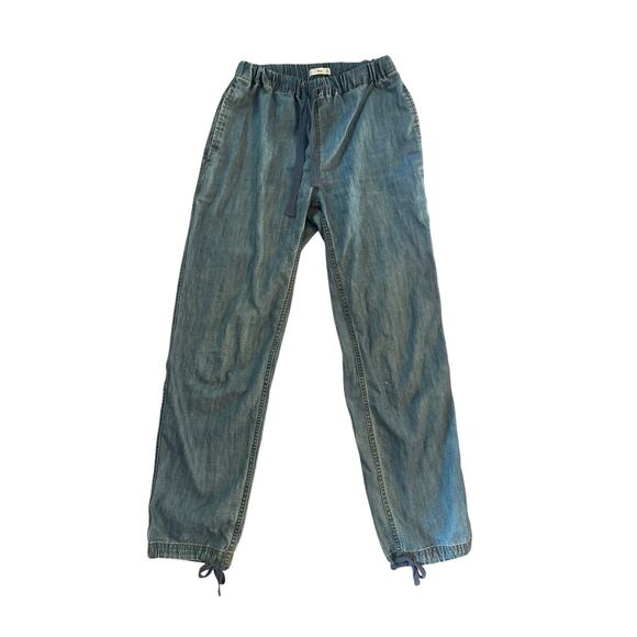 Women XS Aritzia Tna Denim Jean Elastic Drawstring Waist Pants Wide Leg Relaxed - Picture 1 of 6